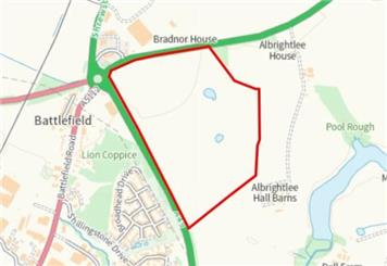 Screening Application 25/02821/SCR - Proposed development land south of A53 Battlefield